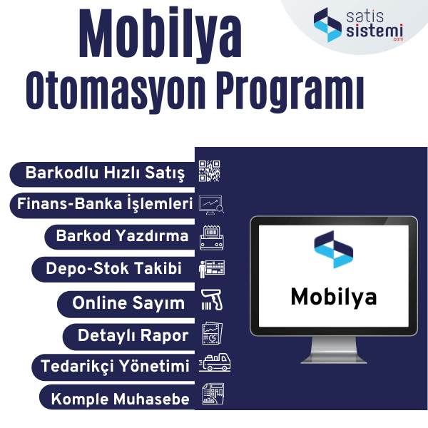 Mobilya Otomasyon Yazılımı Programı (cihazsız)Mobilya Mağaza Otomasyon Yazılımı Programı (cihazsız)