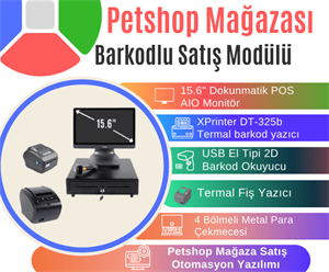 Petshop Barkodlu Satış SistemiPetshop Mağaza Barkodlu Satış Sistemi